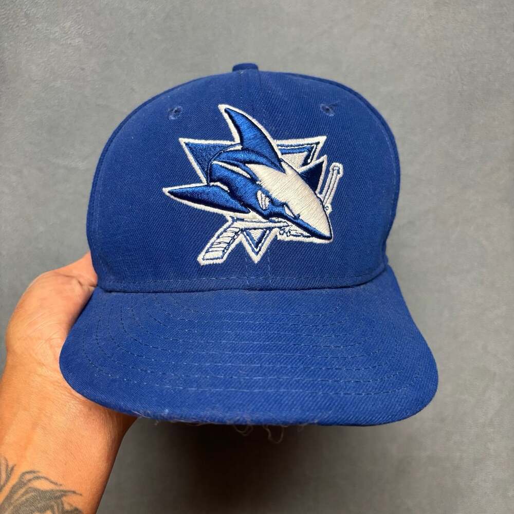 New Era San Jose Sharks 59FIFTY Blue Fitted Hat